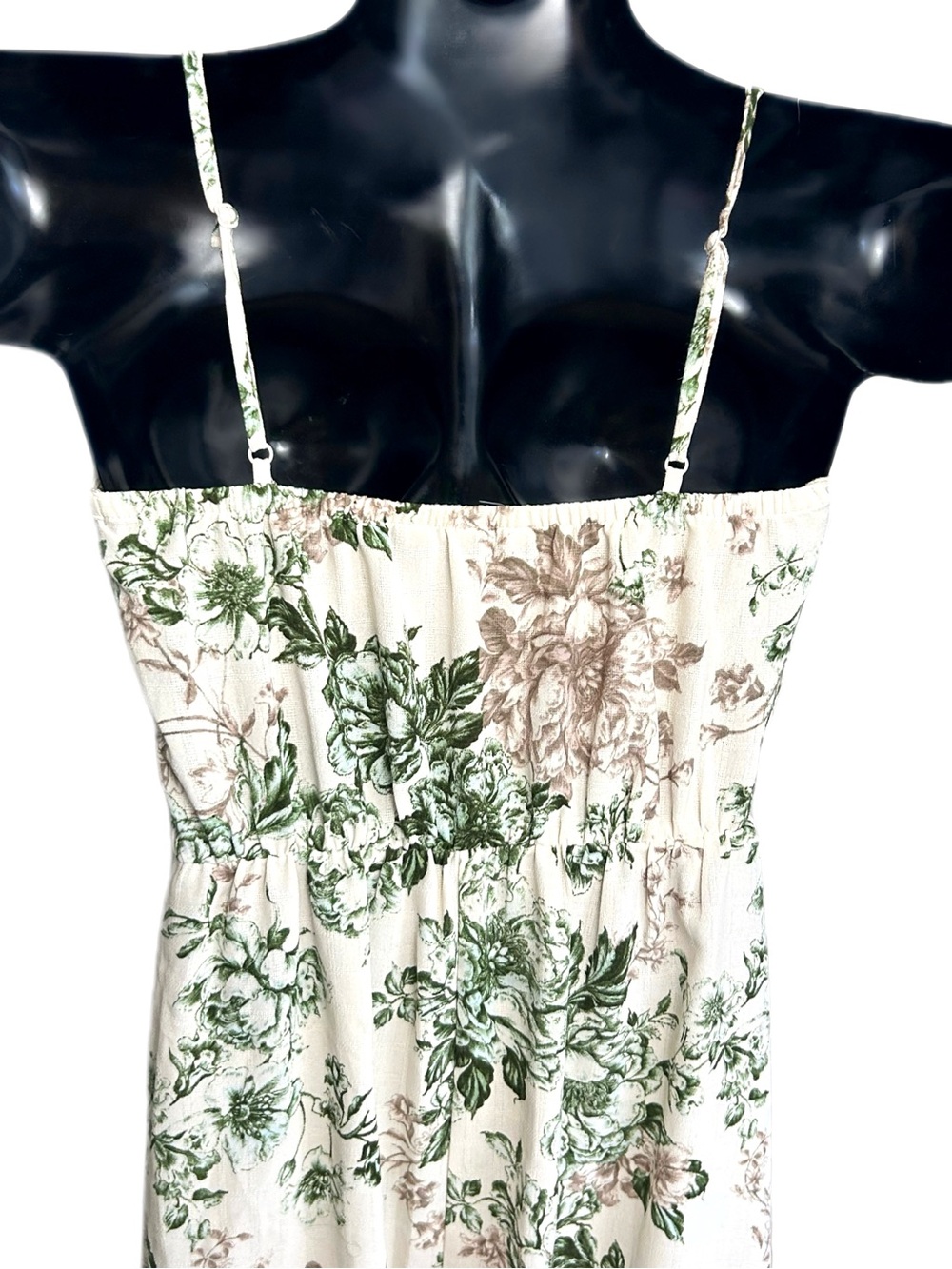 NWOT -Floral Botanical Bustier-style Midi Dress - Picture 15 of 17